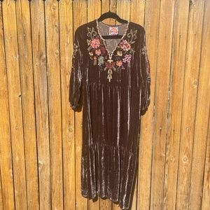 Johnny Was | Dress | Small | Brown Velvet